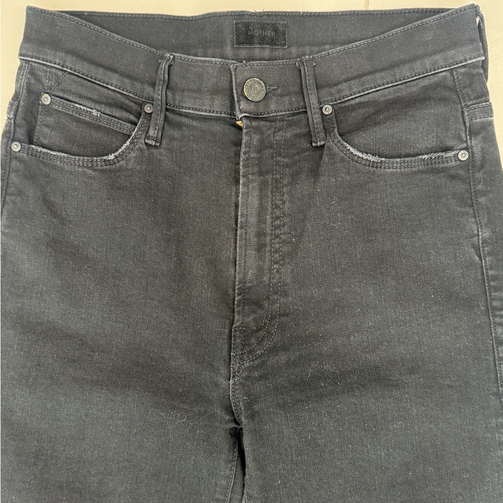 Mother High-Waisted Black Jeans